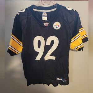 Reebok NFL Steelers Harrison #92 Youth Authentic Jersey